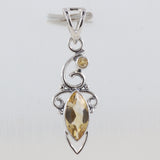 925 Starling Silver Citrine Pendant