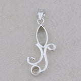 925 Sterling Silver Garnet Pendant