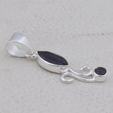 Garnet 925 Sterling Silver Pendant