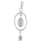 925 Silver Larimar Gemstone Pendant