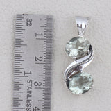 Blue Topaz Silver Pendent