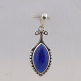 Natural Lapis Lazuli Sterling Silver Jewelry Set