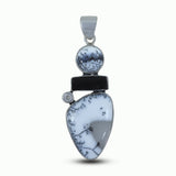 Dendritic Opal, Silver Pendant