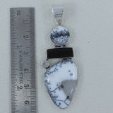 925 Starling Silver Silver Dendritic Opal Pendant