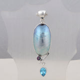 925 Sterling Silver Mabe Pearl Pendant