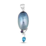 925 Sterling Silver Mabe Pearl Pendant