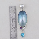 925 Sterling Silver Mabe Pearl Pendant