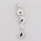 925 Silver Tourmaline Pendant