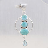 Natural Rainbow Moonstone 925 Sterling Silver Pendant