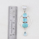 925 Silver Rainbow Moonstone Pendant