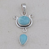 925 Silver Rainbow Moonstone Pendant