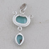 925 Silver Rainbow Moonstone Pendant