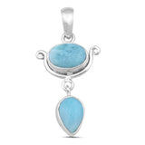 Rainbow Moonstone 925 Sterling Silver Pendant