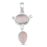 Rainbow Moonstone 925 Sterling Silver Pendant