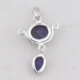 925 Silver Rainbow Moonstone Pendant