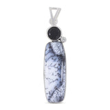 925 Starling Silver Dendritic Opal Pendant