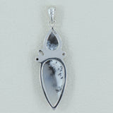 925 Silver Dendritic Opal Pendant