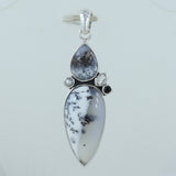 925 Silver Dendritic Opal Pendant