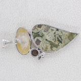 925 Silver Rainforest Jasper Pendants