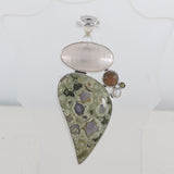 925 Silver Rainforest Jasper Pendants