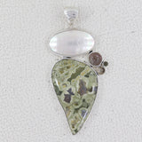 Rainforest Jasper Silver Pendant