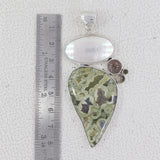 Rainforest Jasper Silver Pendant