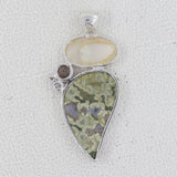 925 Silver Rainforest Jasper Pendants