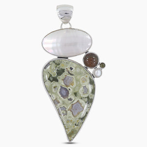 925 Silver Rainforest Jasper Pendants