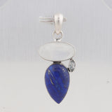 Rainbow Moonstone 925 Sterling Silver Pendant