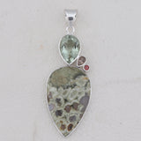 Rain Forest Jasper Silver Pendant