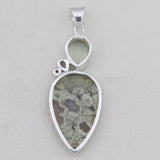 Rain Forest Jasper Silver Pendant