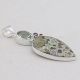 Rain Forest Jasper Silver Pendant