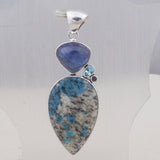 Rain Forest Jasper Silver Pendant