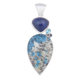 Rain Forest Jasper Silver Pendant