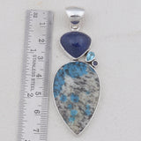 Rain Forest Jasper Silver Pendant