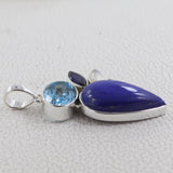 Natural Lapis Lazuli With Multistone Pendant