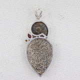 925 Staling Silver Utah Agate Pendant