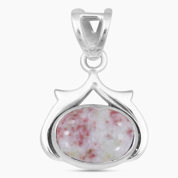 925 Sterling Silver Thulite Pendant