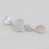 925 Silver Rainbow Moonstone Pendant