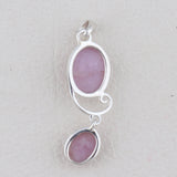 925 Sterling Silver Kunzite Pendant