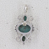 Natural ‎Turquoise Pendant 925 Sterling Silver Pendant