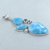 925 Sterling Silver Larimar Pendant