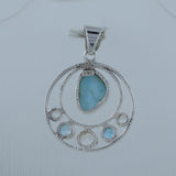 925 Starling Silver Larimar Pendant