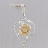 925 Sterling Silver Citrine Pendant