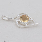 925 Sterling Silver Citrine Pendant