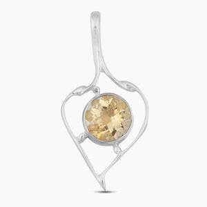 925 Sterling Silver Citrine Pendants