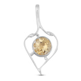 925 Sterling Silver Citrine Pendant