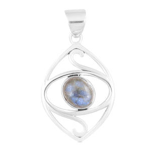 925 Sterling Silver Labradorite Pendant