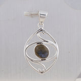 Labradorite Gemstone 925 Sterling Silver Pendant