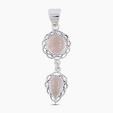 Rose Quartz Silver Pendants